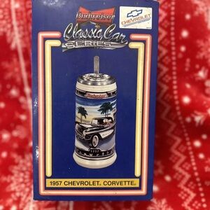 Budweiser Classic Car Series 1957
Chevy Corvette Beer Stein, new - Old stock
